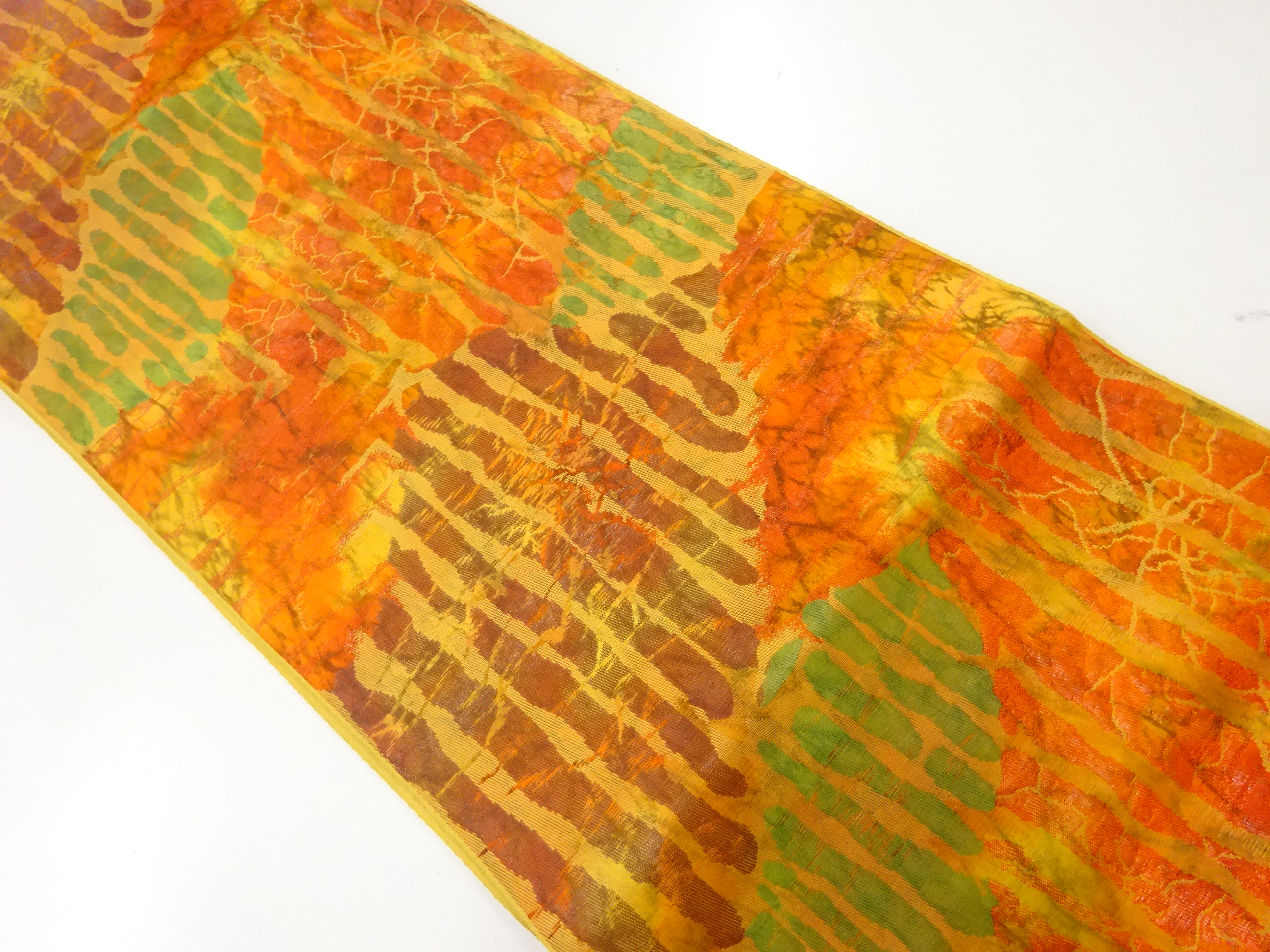 JAPANESE KIMONO / VINTAGE NAGOYA OBI / WOVEN ABSTRACT